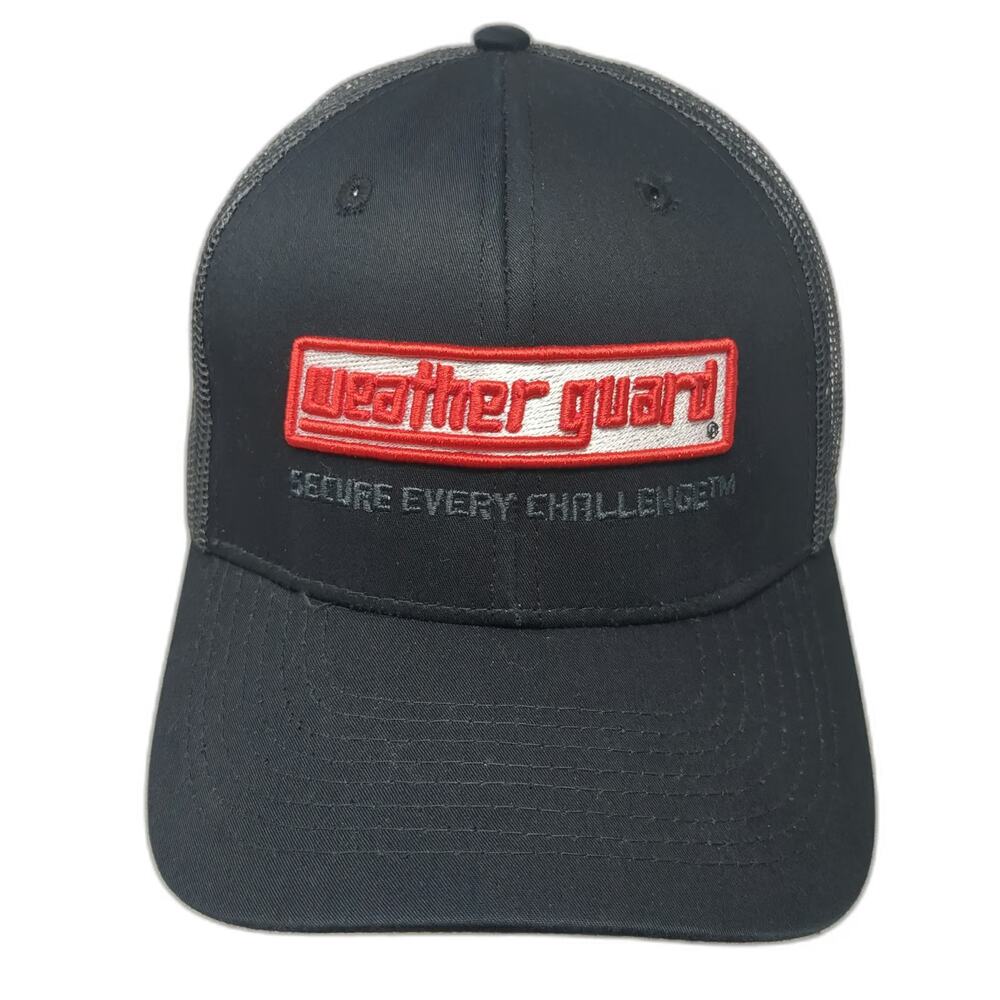 Basecamp Trucker Hat Black One Size Weather Guard Mesh Back Snapback Tools Logo